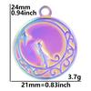 Europa y Estados Unidos 18k amor acero inoxidable en stock chapado al vacío accesorios de joyería DIY colgante de acero de titanio accesorios de collar clavícula
