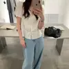 Camisa de Lyocell Estilo Francês com Decote V e Babados, Acabamento em Renda, Blusa Cincha-Cintura, Camisa de Renda Estilo Coreano Sem Mangas, Estilo Delicado