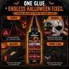 El pegamento para reparación de disfraces de Halloween KineShineX es adecuado para reparar rápidamente capas, máscaras, guantes y encajes con un fuerte poder adhesivo.