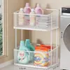 Estante de Almacenamiento para Detergente de Lavandería, Estante de Almacenamiento Lateral para Lavadora, Carrito de Piso de Múltiples Niveles para Debajo del Lavabo del Baño, Superventas Transfronterizo