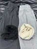 Pantalones Banana de Polar Gris Claro para Mujer, Nuevos de Otoño e Invierno de Cintura Alta Adelgazantes Deportivos Holgados de Lana de Pierna Ancha