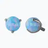 Pendientes de Ópalo de Titanio G23 con Tres Garras, Bola de Ópalo, Ópalo F-136 Pendientes de Aleación de Titanio, Adorno para Pircing de Labio, Lengua, Cabeza