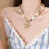 Colar de Conchas com Contas para Ilha de Verão com Design de Nicho, Estiloso e Único, Estilo Resort da Moda, Colar Exquisito e Versátil