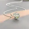 Colar de Prata 925 com Pérola de Água Doce, Design de Coração Assimétrico, Colar de Prata Estilo Roupas de Trabalho Suaves Fabricante