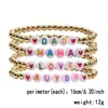 Suministro Especial Transfronterizo Más Vendido Set de Pulseras de Abalorios con Letras CCB Pulsera para Pareja