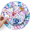 50 Peças Adesivos de Unicórnio Arco-Íris Cavalo Coloridos Holográficos Animais Fofos Grafite Papelaria Decoração Adesivos para Computador