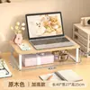 Soporte para computadora de escritorio, soporte para laptop, base para monitor de estación de trabajo, marco de soporte, estante de almacenamiento de escritorio