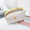 Bolsa Térmica para Marmita Marca H, Necessaire de Viagem, Bolsa Portátil de Lona para Maquiagem, Bolsa Portátil de Armazenamento de Cosméticos para Mulheres Atacado