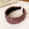 Faixa de Cabeça de Lã Tricotada Pequena Fragrante Estilo Coreano Simples com Aba Larga para Mulheres, High-End, Faixa de Cabeça Versátil para Sair, Acessórios de Cabelo da Moda para Mulheres