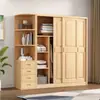 Armario de Puerta Corredera de Madera Maciza de Pino 1.2/1.4/1.6/1.8 Metros Dos Puertas Dormitorio Armario Infantil de Madera Original