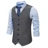 Exportación Europea y Americana Retro Años 1920 Chaleco para Hombre Adulto Medieval de un Solo Botón Casual con Cadena