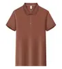 Camisa Publicitaria 220g Algodón Elástico Cuello de Solapa Casual de Negocios Ropa de Trabajo Uniforme para Hombre con Logo Impreso Camisa Polo de Manga Corta