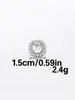 Nuevos Botones de Placa Estilo Chino con Pedrería, Botones Metálicos para Abrigos de Suéter, Botones Decorativos Cosidos a Mano, Accesorios de Alta Gama para DIY en Stock