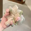 Pinza para el Cabello de Encaje Francés Tulipán Estilo Super Hada, Goma Elástica de Malla Suave para la Parte Posterior de la Cabeza, Accesorio para el Cabello, Scrunchie, Cuerda para el Cabello