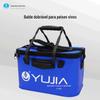 Balde Dobrável Espesso para Peixes Pesca ao Ar Livre Balde Quadrado de Isca Eva com Teto Transparente Suprimentos Fabricante Caixa Pronta para Venda no Atacado
