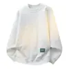 Sudadera jacquard de peso pesado con letras para hombre, top base de peso pesado otoño/invierno 2026 nuevo de cuello redondo, estilo principios de otoño