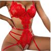 Lingerie Erótica Estilo Europeu e Americano Body de Renda Sexy Casual Roupa de Dormir Sem Costas Feminina Justa Roupa com Abertura no Gancho Venda por Atacado