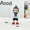 Chaveiro Pingente Bola da Copa do Mundo Messi Camisa de Silicone Boneco de Futebol Pingente Chaveiro de Carro Venda por Atacado
