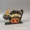 Fornecimento Nova Decoração de Casa de Madeira Artesanato Presentes Festival Fantasma Halloween Forma de Diabo Luzes LED Enfeites