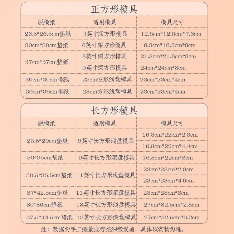 古早蛋糕脱模纸