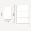 Etiqueta de color rectangular PVC adhesivo caja de cartón etiqueta marca de clasificación de color escrita a mano logo pasta