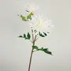 Dália Artificial de Luxo Leve Flor Artificial Casamento Decoração de Casa e Escritório 2 Galhos Flor Falsa Buquê de Flores Artificiais Flor Artificial Transfronteiriça