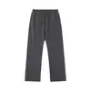 Calça Masculina Casual para Deslocamento com Proteção Solar 155g Malha Quadriculada de Linha Dupla Resistente a Rasgos Teflon Tripla Proteção Calça Comprida Tamanho Grande Europeu e Americano