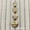 Botões metálicos com padrão de casca de árvore para ternos, casacos de lã tricotada, botões decorativos simples e versáteis para costura à mão