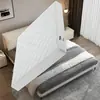 Cama de Tela Tecnológica Minimalista Esmerilada Oreja de Elefante Bebé Cama Doble Dormitorio Principal Cama de Boda 1.8m Apartamento Pequeño Cama de Cuero Cómoda