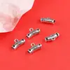 DIY Aleación de Zinc Retro Plata Antigua Flor Hueca Tres Vías 3mm Collar Pulsera Colgante Accesorios Estudiante Chica Nuevo