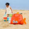 Bolsa de Higiene Pessoal Portátil de Rede, Bolsa Grande de Praia e Natação, Bolsa de Armazenamento Oca Portátil Multifuncional para Viagem e Brinquedos