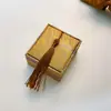Caja de Joyería de Película Negra Transparente para Dropshipping, Collar, Moda, Pulsera Simple, Pendientes, Anillo, Caja de Regalo para Joyería