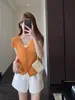 Cardigan de Tricô Vazado Atmosférico e Estiloso, Top Sem Mangas Decote V Solto Emagrecedor para Mulheres, Novo Verão Modelo 26 H052514
