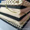 Esterilla antideslizante de poliéster PVC y malla de espuma de poliestireno, esterilla de yoga, esterilla de mesa, tela antideslizante, tela a cuadros, cóncava-convexa, red de espuma de poliestireno