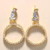 Brincos de strass de círculo quente transfronteiriços brincos de tarraxa de diamante exagerados de alta qualidade acessórios de moda personalidade brincos06