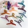 Clip grande de un solo carácter, clip de princesa coreana, clip para la cabeza trasera, clip para el cabello elegante y simple, suministro de joyería de tienda de 1 yuan