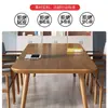 Mesa de Conferencias de Madera Maciza, Mesa Larga, Mesa Larga Moderna Simple para Sala de Reuniones, Mesa de Trabajo para Computadora Larga, Combinación de Escritorio de Oficina para Negociación y Silla