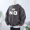 Sudadera Gruesa de Algodón Puro con Terciopelo Espeso para Niños y Niñas, Universal, Otoño e Invierno 2024, Nuevos Tops de Estilo Perezoso