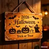 Letrero de Puerta de Madera Plana Impreso con Calabaza Decoración Creativa Colgante de Pared Decoración Festiva Venta al por Mayor desde el Fabricante