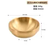 Tazón de Fideos Fríos Estilo Coreano 304, Tazón Dorado de Acero Inoxidable para Fideos Instantáneos Ramen, Tazón Grueso de Doble Capa para Mezclar Arroz, Tazón Grande para Sopa, Tazón para Fideos Vermicelli