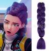 Extensiones de Cabello de un Solo Color Trenzas Jumbo Rastas Africanas Reggae Hip-Hop Trenzas de Boxeo Trenzas Retorcidas 100g