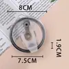 Selección estricta de tapa para vaso de paja sellada a prueba de fugas tapa para vaso de coche tapa para vaso de hielo frío tapa de plástico y silicona abatible para vaso