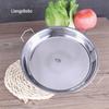 Atacado do Fabricante Prato para Macarrão Frio de Aço Inoxidável Prato Plano Prato para Bolo Prato para Frutas Ferramentas para Cozinhar no Vapor Bandeja para Cozinhar no Vapor Bandeja para Confeitaria