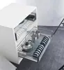 Cesta Reta de Fio Quadrado Tripla Face de Luxo