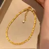 Pulsera trenzada cepillada de plata S925 retro francesa para mujer, estilo palacio, artesanía cepillada, joyería de mano inteligente y de moda