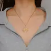 Collar con colgante de acero inoxidable transfronterizo Cadena para suéter de moda europea y americana para mujer 18K Tendencia Joyería Joker al por mayor