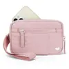 Nova Carteira de Pulso Feminina Mini Moda Estilo Coreano Simples 2026 Primavera Carteira Acolchoada de Nylon Porta-Celular