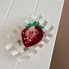 Presilhas de Cabelo Série Frutas Frescas, Presilhas Doces de Morango e Romã Feitas de Acetato, Acessórios de Cabelo Fofos e Delicados para a Parte de Trás da Cabeça