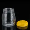 Suministro de fábrica botella de embalaje para comida de mascotas boca ancha botella de plástico transparente 1.1L semillas de melón soja botella de almacenamiento sellada