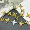 Botones coloridos pequeños de peces, mariposas, monedas, nubes, estrellas, triángulos, de dos agujeros irregulares y color degradado para ropa de niños y mujeres DIY